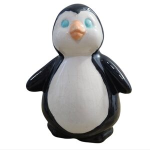 Penguin Ceramic Coin Piggy Crafters Bank